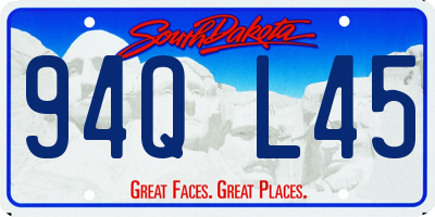 SD license plate 94QL45