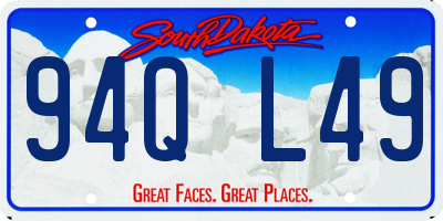SD license plate 94QL49