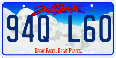 SD license plate 94QL60
