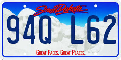SD license plate 94QL62