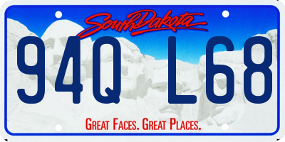 SD license plate 94QL68