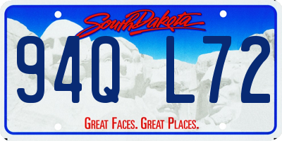 SD license plate 94QL72