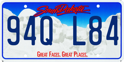 SD license plate 94QL84