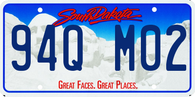 SD license plate 94QM02