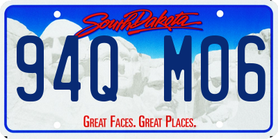 SD license plate 94QM06