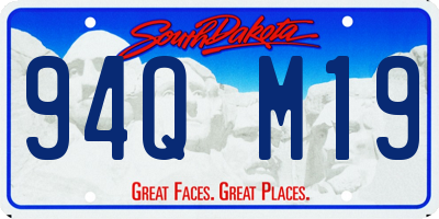 SD license plate 94QM19