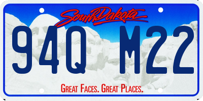 SD license plate 94QM22