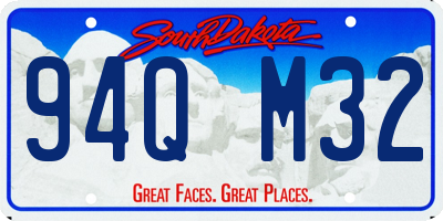 SD license plate 94QM32