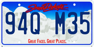 SD license plate 94QM35