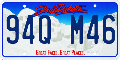 SD license plate 94QM46