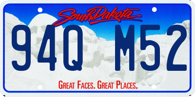 SD license plate 94QM52