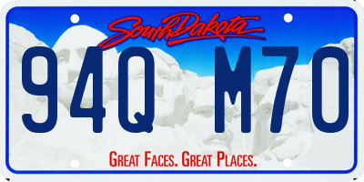 SD license plate 94QM70