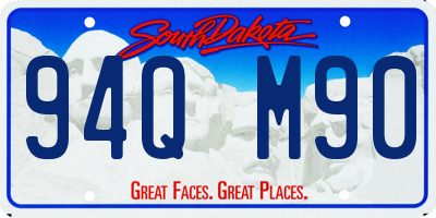 SD license plate 94QM90