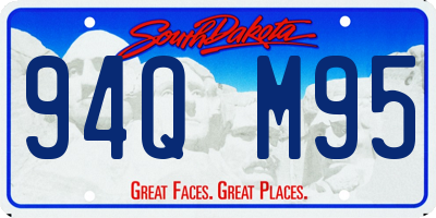 SD license plate 94QM95