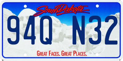 SD license plate 94QN32
