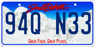 SD license plate 94QN33