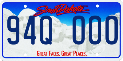 SD license plate 94QO00