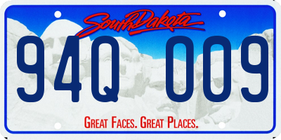 SD license plate 94QO09