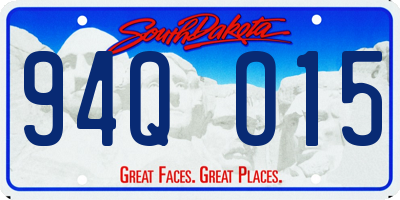 SD license plate 94QO15