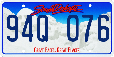 SD license plate 94QO76