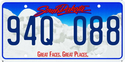 SD license plate 94QO88