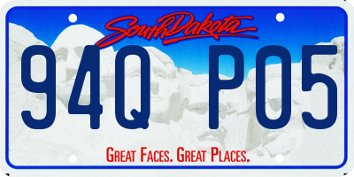 SD license plate 94QP05