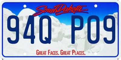 SD license plate 94QP09