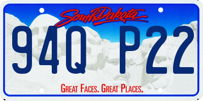 SD license plate 94QP22
