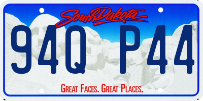 SD license plate 94QP44