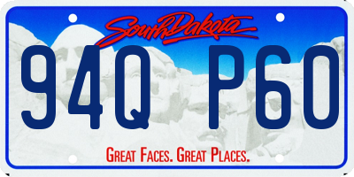 SD license plate 94QP60
