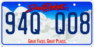 SD license plate 94QQ08