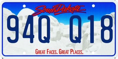 SD license plate 94QQ18