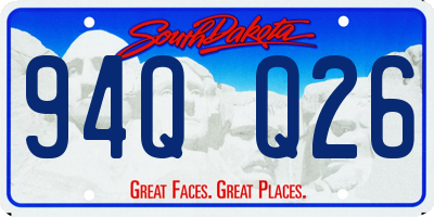 SD license plate 94QQ26