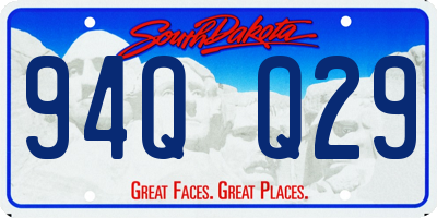 SD license plate 94QQ29