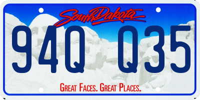 SD license plate 94QQ35
