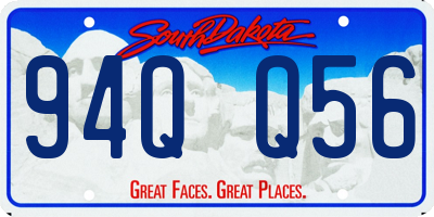 SD license plate 94QQ56