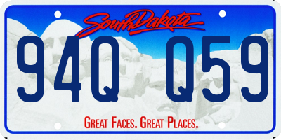 SD license plate 94QQ59