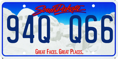SD license plate 94QQ66