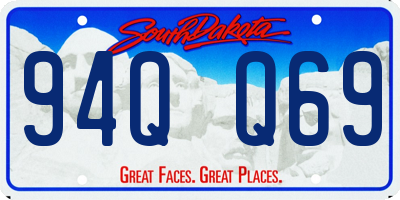 SD license plate 94QQ69