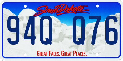 SD license plate 94QQ76