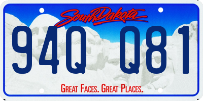SD license plate 94QQ81