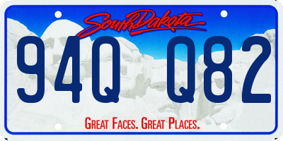 SD license plate 94QQ82