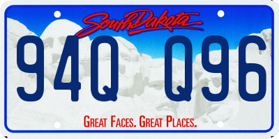 SD license plate 94QQ96