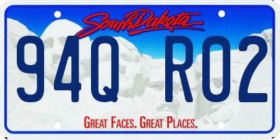 SD license plate 94QR02