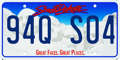 SD license plate 94QS04