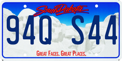 SD license plate 94QS44