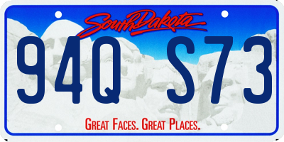 SD license plate 94QS73