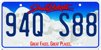 SD license plate 94QS88