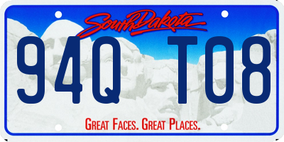 SD license plate 94QT08