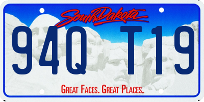 SD license plate 94QT19